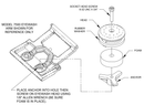 Haws SP19 Plastic Eyewash Head with Tripod