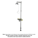 Acorn S2340-AS-SDC Combination Eye/Face Wash Station Drench Shower All Stainless w/ Stainless Dust Cover