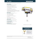 Speakman SE-505 Rectangular bowl eyewash Wall mounted, SS bowl, trigger bar activated