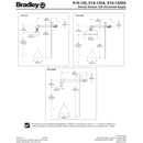 Bradley S19-120A Horizontal Safety Shower w/ SpinTec SS Shower Head