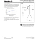 Bradley S19-130 Vertical Safety Shower w/ Spintec Plastic Shower Head