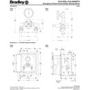 Bradley S19-2000 Eyewash Mixing Valve, 8 GPM (Universal Mounting Capability, No Cabinet Required)