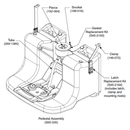 Bradley S65-335 Pedestal Assembly for Bradley S19-921