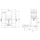 Bradley S19-921 Gravity Fed Portable Eye Wash Station w/ Clear Tank