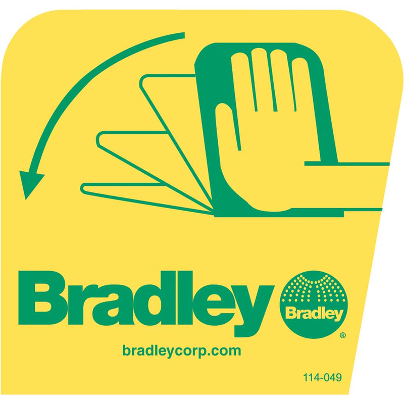 Bradley 114-049 Decal For Eyewash Handle