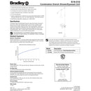 Bradley S19-310 Safety Shower Eyewash Station w/ Plastic Eyewash Bowl