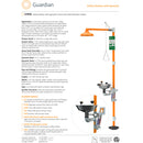 Guardian G1942 Safety Shower with Eyewash, Freeze and Scald Protection Valves