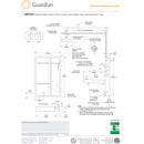 Guardian GBF2152 Recessed Laboratory Safety Station, Ceiling Mounted