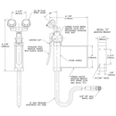 Guardian G5026 Wall Mounted Dual Head Eyewash/Drench Hose Unit