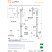 Guardian GFR3100 Heated Safety Station w/ Eyewash, Top Inlet