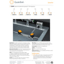 Guardian G1849L Eyewash Station, Deck Mounted, Swing-Down, Left Mount