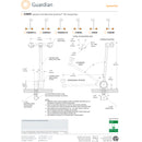 Guardian G1849 Eyewash Station, Deck Mounted, Swing-Down