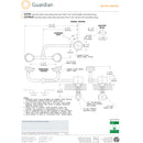 Guardian G1774LH Eye/Face Wash Station, Deck Mounted, Left Hand Mounting