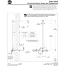 Bradley S19-310TW8 Shower Eyewash Through Wall