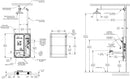 Haws 8356WCSM AXION MSR Surface Mount Shower and Eye/Face Wash