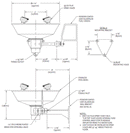 Guardian G1724 Eye/Face Wash Station, Wall Mount, Stainless Steel Bowl