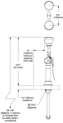 Bradley S19-460EFW Deck Mount Dual Head Eye Face Wash Drench Hose