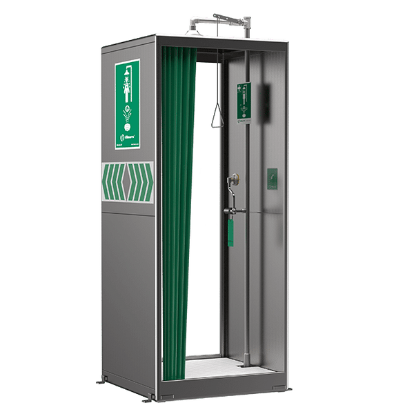 Haws 8605SS - AXION MSR Stainless Steel Booth Enclosed Shower and