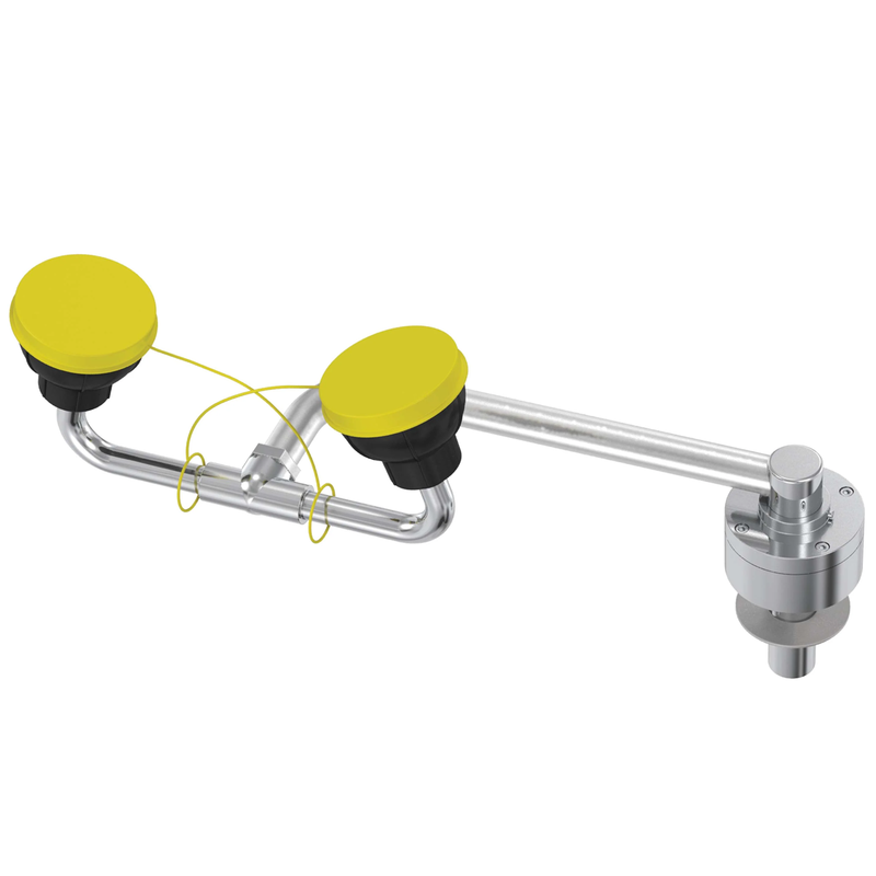 Bradley S19-270E Swing-Activated Lab Eye Face Wash Station Universal Mount