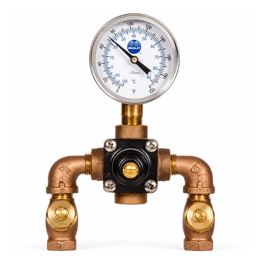 Bradley S19-2000 Eyewash Mixing Valve, 8 GPM (Universal Mounting Capability, No Cabinet Required)