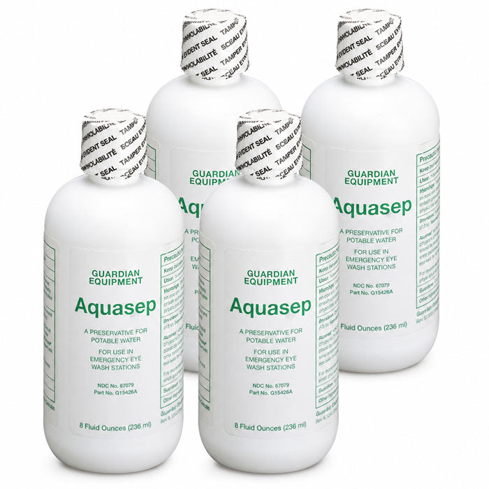 Guardian G1540BA-R Aquasep Eyewash Water Preservative, 4 Bottles
