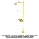 Acorn S2340-AS-HFC Eye/Face Wash Station Drench Shower w/ Foot Control