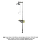 Acorn S2340-AS-SDC Combination Eye/Face Wash Station Drench Shower All Stainless w/ Stainless Dust Cover