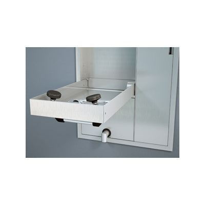 Guardian GBF2352 Recessed Safety Station with Drain Pan and Daylight Drain, Exposed Shower Head, Fire-Rated Construction