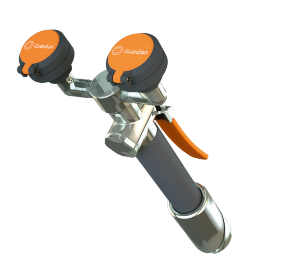 Guardian G5041 Eyewash/Drench Hose Unit, 45 Degree Panel Mounted