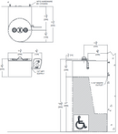 Acorn S0480-BF Barrier Free Wall Mounted Eye/Face Wash Station