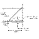 Speakman Commander SC-5811-RCP-SH Service Sink Faucet with 5' Vinyl Hose and Wall Hook - SC-5811-RCP-5H