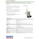 Hughes 40K45G Mobile Safety Shower and Eyewash with Integral Stainless Steel Cart