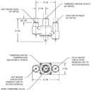 Haws 9201EFE Thermostatic Mixing Valve for Eyewash Stations Tepid Water