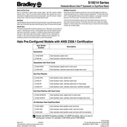 Bradley S19214SS Halo Stainless Steel Eye/Face Wash and Bowl, with Foot Activation
