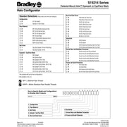 Bradley S19214PDC Halo Eyewash Station w/ Plastic Dust Cover, Pedestal Mount