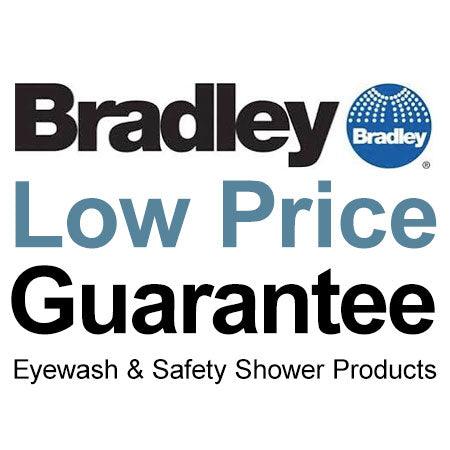 Bradley S19-505W Deck-Mount Swing-Activated Faucet/Eyewash Unit, Wrist Blade Faucet, Left Hand
