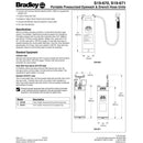 Bradley S19-670 Portable Eyewash 5 Gallon w/ Drench Hose Only