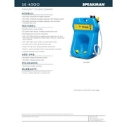 Speakman SE-4380 Portable Eyewash, 20 gallon gravity-fed eyewash and SE-4360 transportation cart