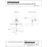 Speakman SEF-1850 Combination Eyewash & Faucet