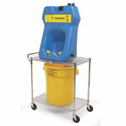 Speakman SE-4380 Portable Eyewash, 20 gallon gravity-fed eyewash and SE-4360 transportation cart