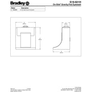 Bradley S19-921H Gravity Fed Portable Eyewash Station w/ Heater Jacket