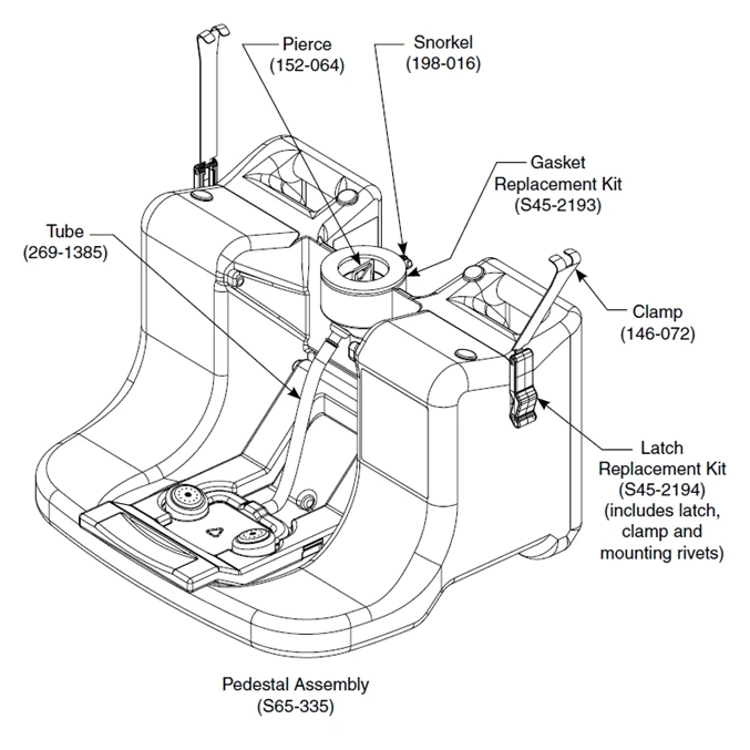 Bradley S65-335 Pedestal Assembly for Bradley S19-921