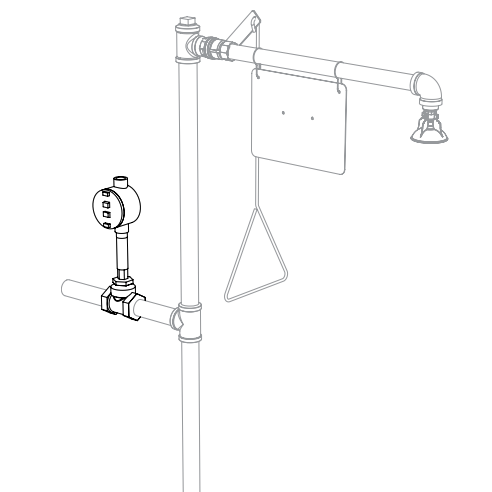 Bradley S19-319S4 Stainless Steel Flow Switch, 1 1/4