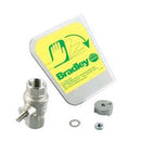 Bradley S30-110 Stainless Steel eyewash handle with 1/2" vented Stainless Steel NPT stay-open ball valve