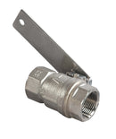 Bradley S30-061 Stainless Steel 1" NPT ball valve with lever