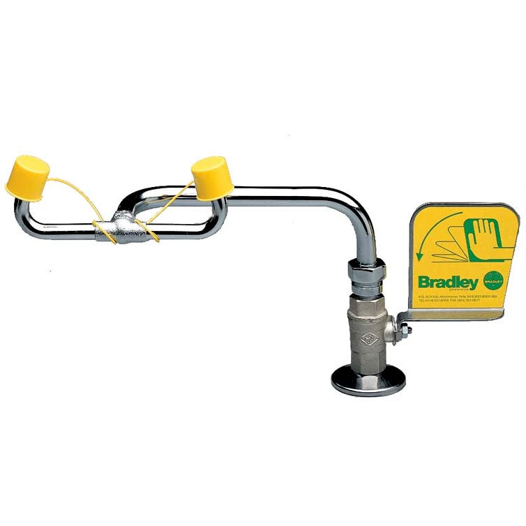Bradley S19-270B Deck Mount Laboratory Eyewash Station Right Hand