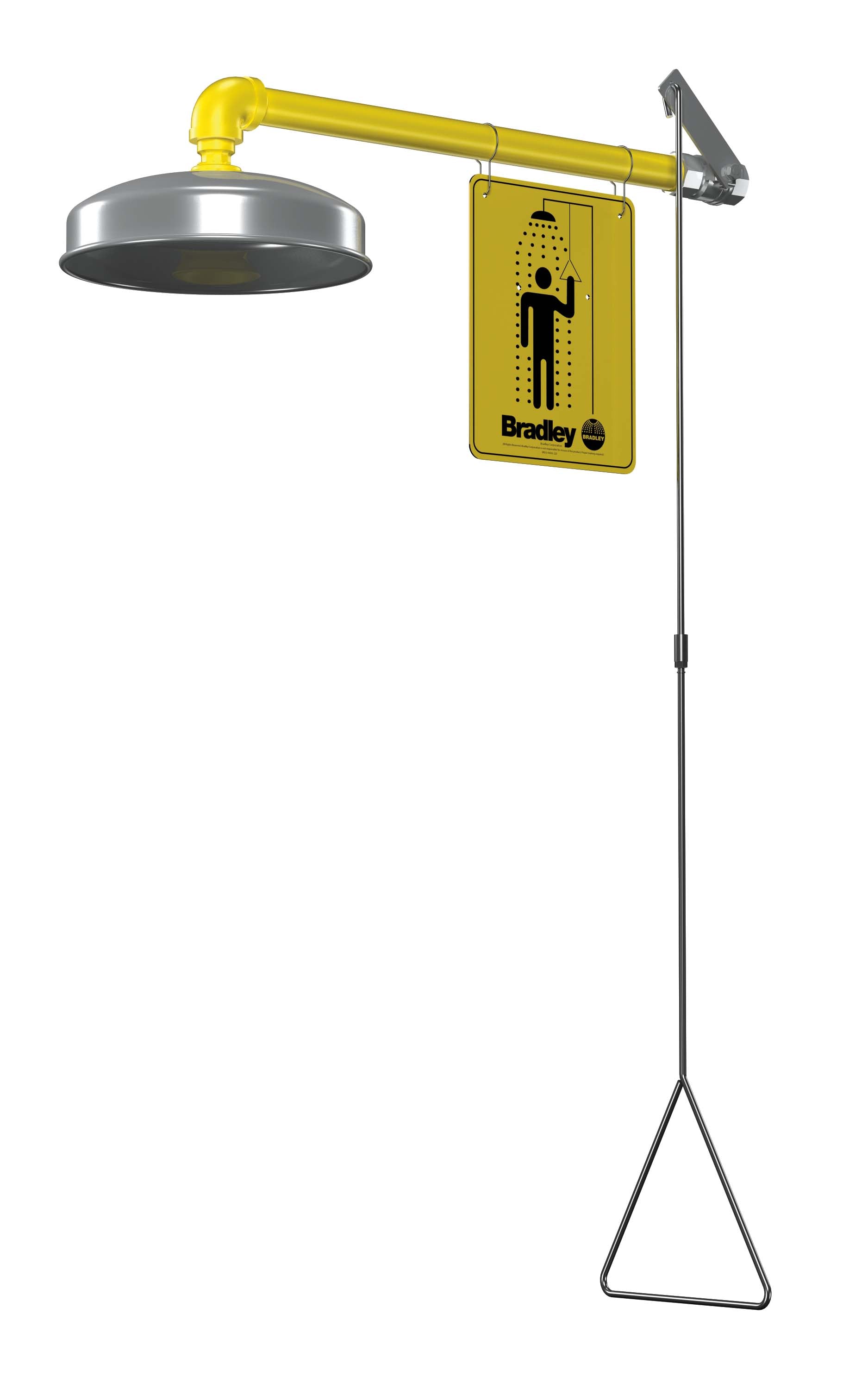 Bradley S19-120ABF Barrier Free Drench Shower w/ Spintec SS Shower Head