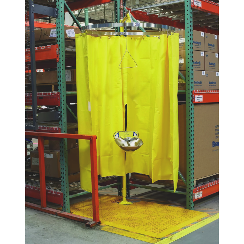 Bradley S19-330 Safety Shower Eyewash Privacy Curtain