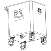 Bradley S19-399 Waste Cart For S19-921 Portable Eyewash