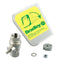 Bradley S30-074 Stainless steel handle with 1/2" NPT stay-open ball valve and hardware - left hand activation kit